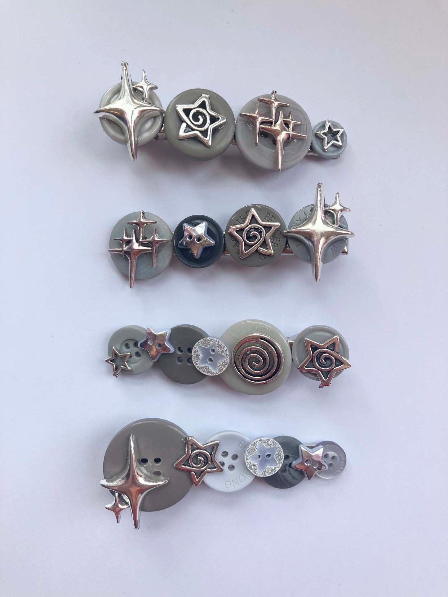 2 x Spiral Star Clips (11 designs)