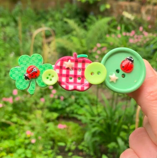 Lucky Bug clips ( 8 designs)