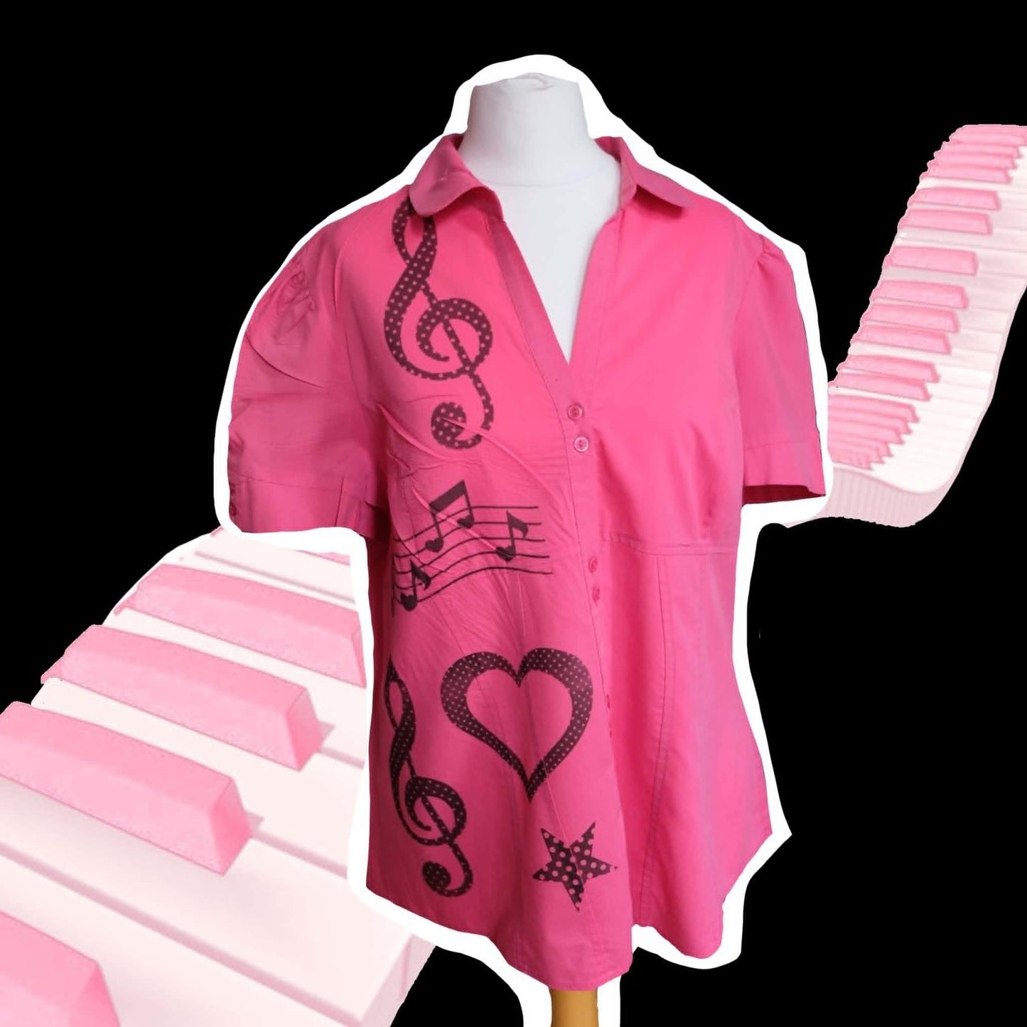 Musical Blouse XL UK 16