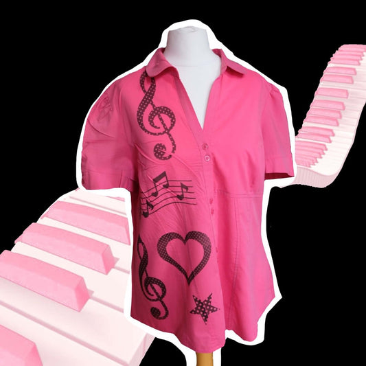 Musical Blouse XL UK 16
