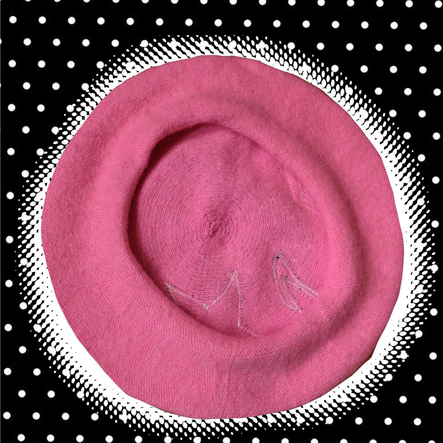 Musical Note Beret pink