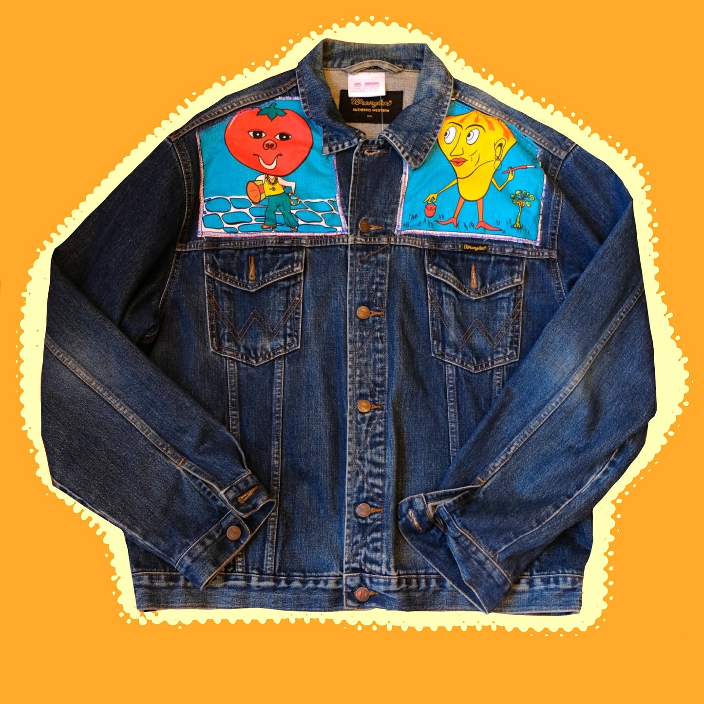 reworked vegetable jacket UNISEX 2XL