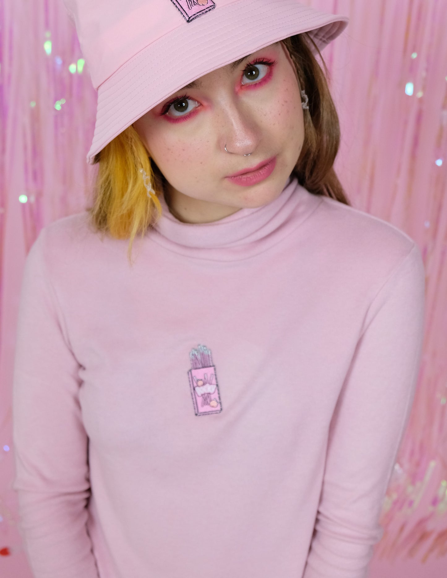 Pink P0cky Polo neck