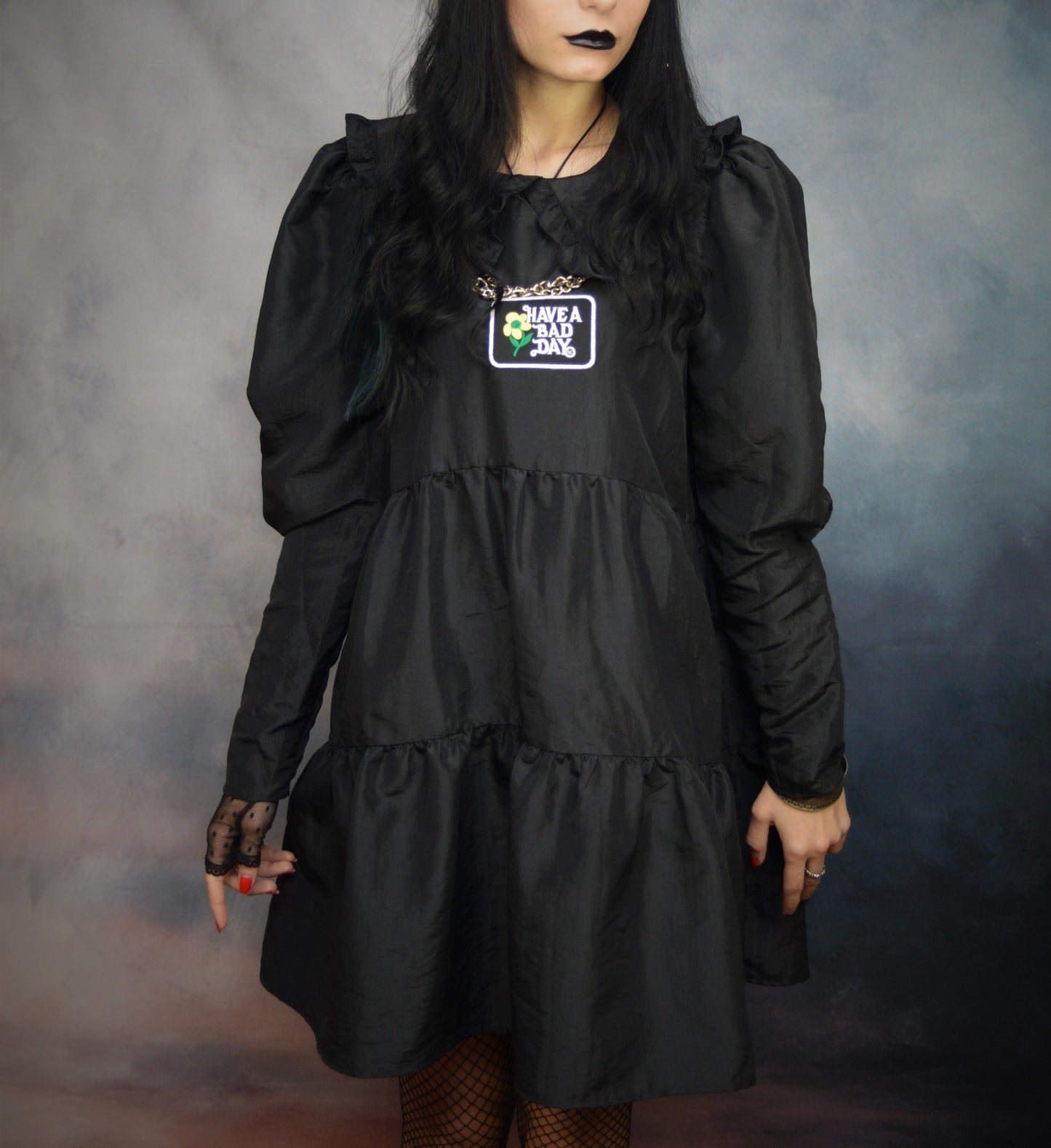 Have a bad day puff dress- 12