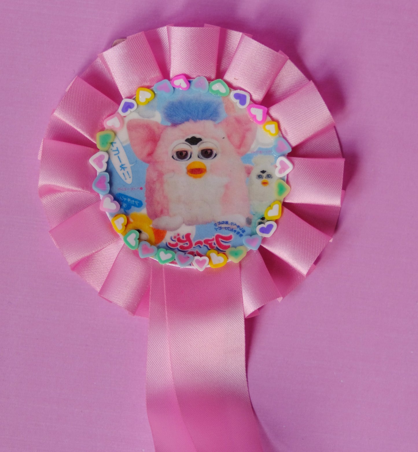 kawaii rosette pin brooches