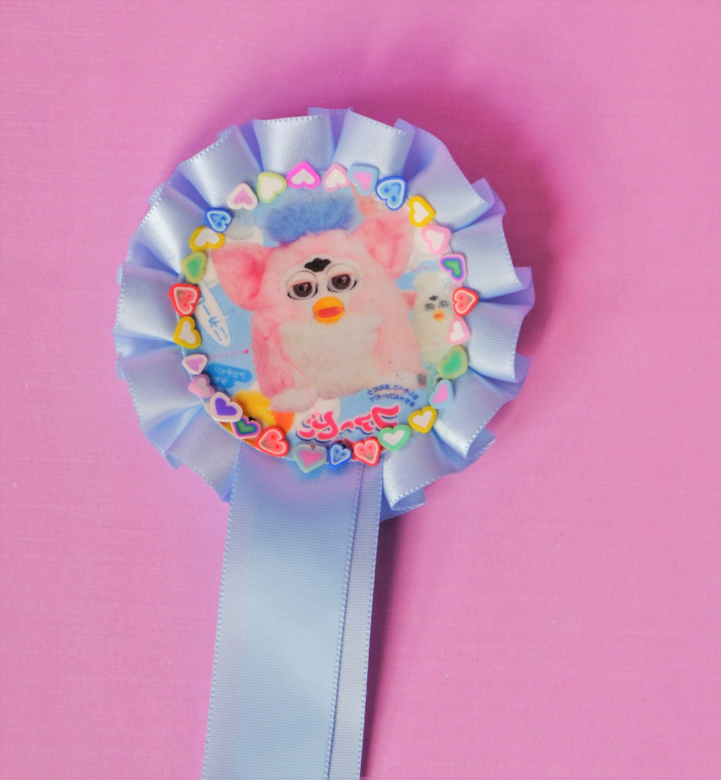 kawaii rosette pin brooches