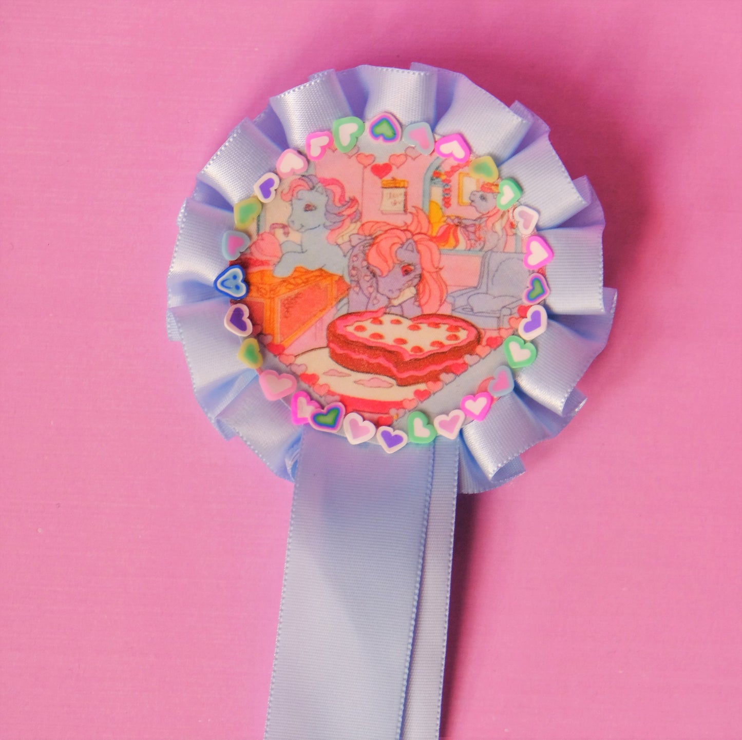 kawaii rosette pin brooches