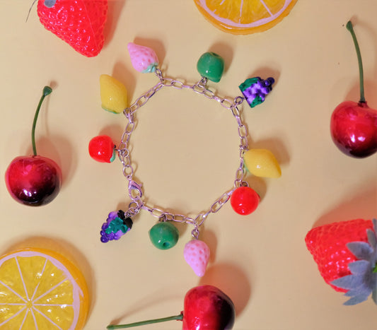 Fruit Salad charm bracelet