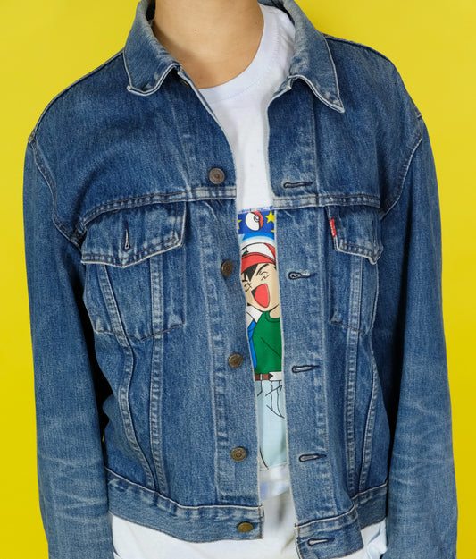 Reworked Smurfs Jacket L (HOLE IN COLLAR)