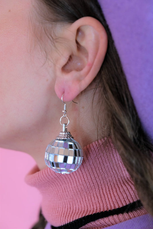 Small Disco Ball earrings