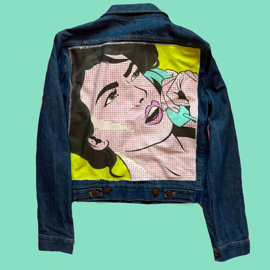 Reworked Pop art jacket - L