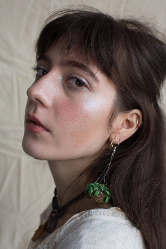 Basket Plant Earrings